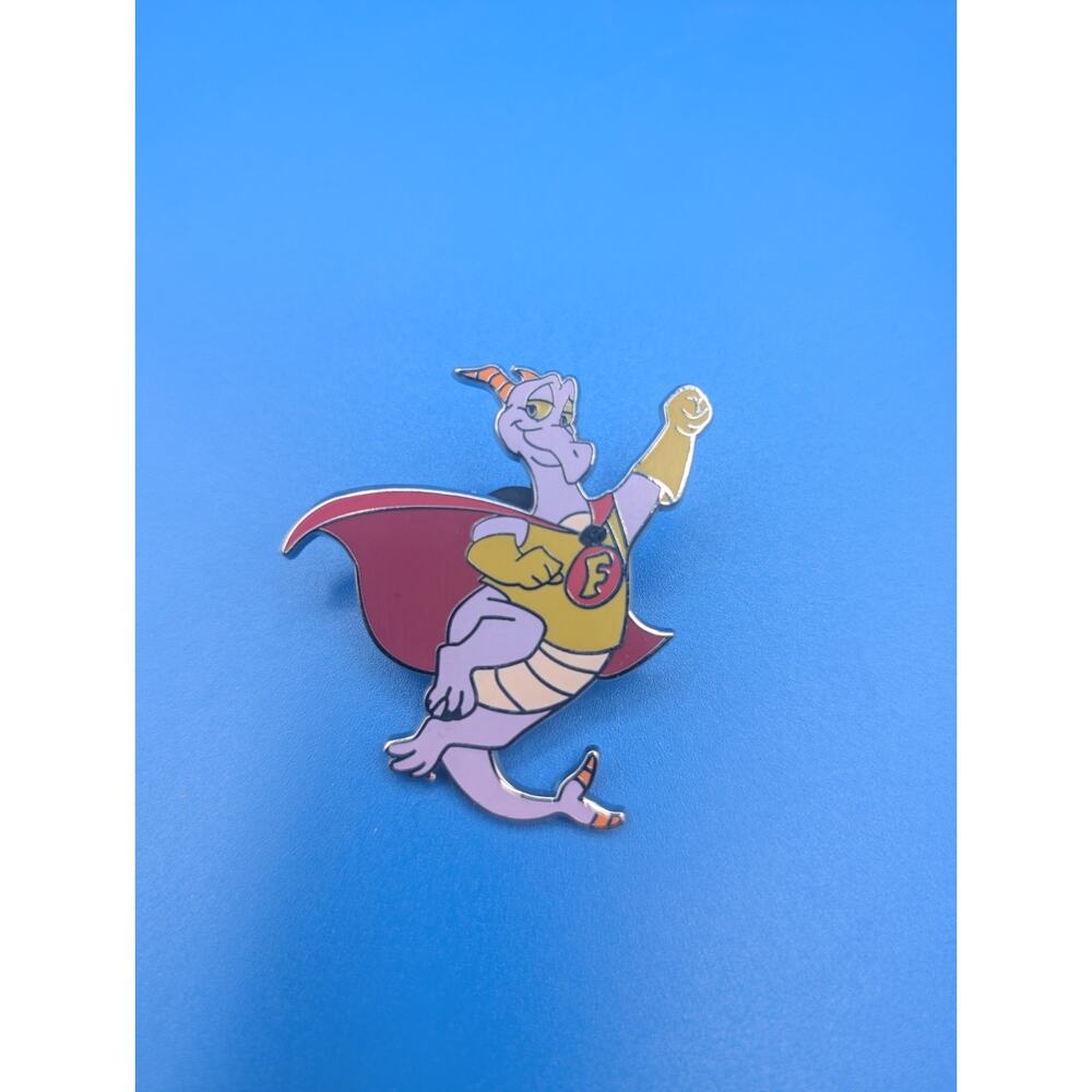 SUPER HERO Dragon FIGMENT with CAPE Epcot LE DISNEY 2009 PIN